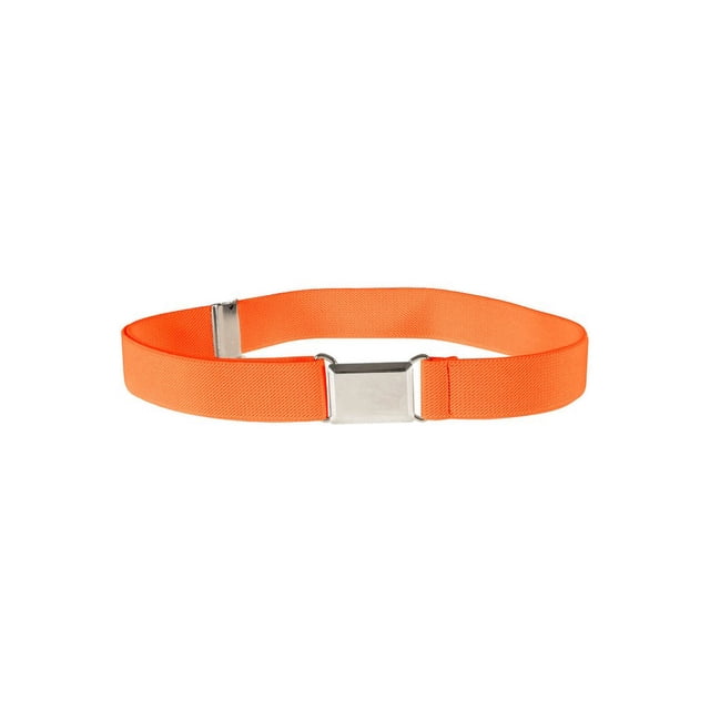 1 Ensemble Ceinture Élastique Simple pour Enfants Garçons Boucle Ajustable Taille Extensible Réutilisable Lavable Jeans Accessoires de Vêtements Orange Jaune