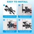 thumbnail image 4 of Unique Bargains Portable Security Door Lock, Adjustable Butterfly Hotel Door Lock Devices with Storage Bag, Black 1 Pack, 4 of 7