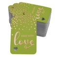 thumbnail image 1 of Inkdotpot 100 Pack Made With Love Text Favor Paper Tags Craft Real Rose Gold Foil Hang Tag, 1 of 6