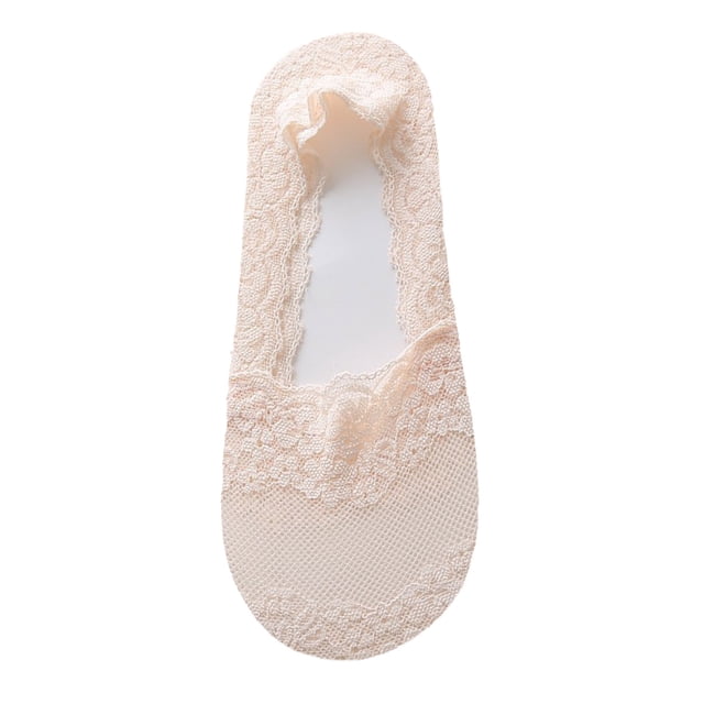 Womens Liner Socks Low Cut Non Slip Ankle Socks Hidden Cushioned Socks For Flat Boat