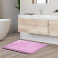 thumbnail image 1 of 1 Small Clara Clark Bath Mat Bathroom Rug - Absorbent Memory Foam Bath Rugs - Non-Slip, Cozy Velvet Feel Microfiber Bathrug, Plush Shower, Toilet- Floor Bathmats Carpet - Lavender Dream - 17"x24", 1 of 1