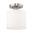 thumbnail image 1 of Livex Lighting 41094-91 Support de Plafond en Nickel Brossé 1 Lt, 1 of 3
