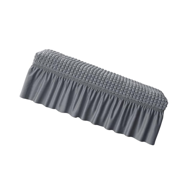 pitrice Long Bench Cover Bench Seat Furniture Protector for Living Room Hotel Decor Gray