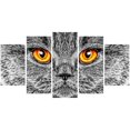 thumbnail image 2 of Design Art Gray CAT Animal Art Multi-Panel Canvas Wall Art, 2 of 2