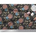 thumbnail image 2 of Soimoi Silk Fabric Artistic Floral Decor Fabric Printed Yard 42 Inch Wide, 2 of 3