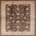 thumbnail image 1 of Ahgly Company Indoor Square Mid-Century Modern Red Brown Oriental Area Rugs, 5' Square, 1 of 6