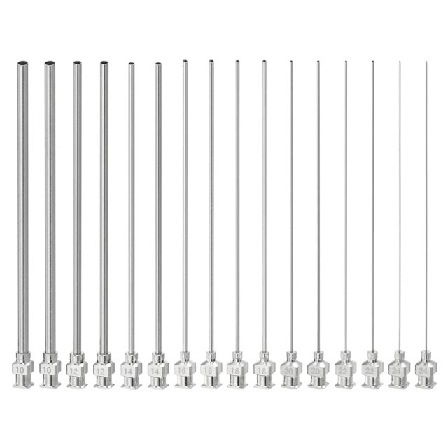 16 Pcs Aiguilles de Distribution à Embout Émoussé de 4 Pouces pour Recharge Adhésive d'Encres Liquides