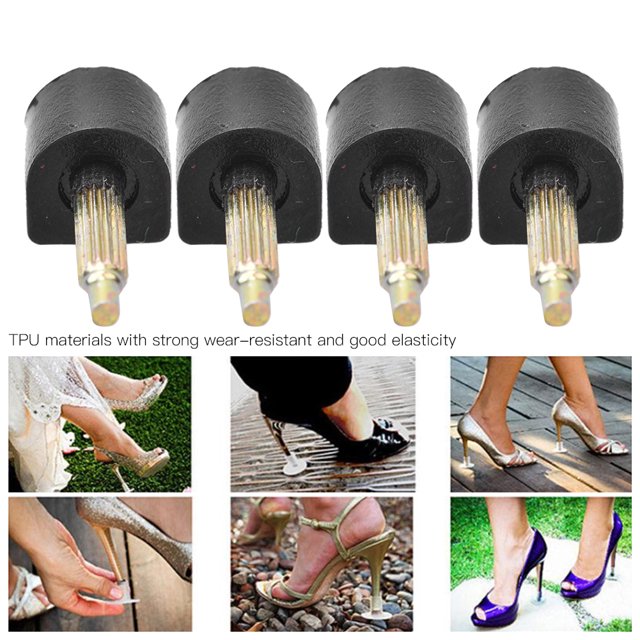 Cergrey Accessoires pour Talons Hauts, 40 Pcs Embout de Talon Haut de Remplacement Réparation Résistant à l'Usure Antidérapant Silencieux Accessoires de Chaussures, Embout de Talon Haut