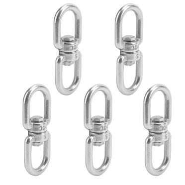 Crochets Pivotants en Acier Inoxydable, 5 Pcs Crochets Pivotants M5 Anneau de Manille Connecteur Durabilité Éprouvée