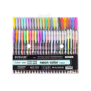 Stylos de Gel colorés Set stylo couleur néon marqueur 1.0mm pour les enfants Étudiants Adultes Écriture Dessin Coloriage Livres Revue Bureau Papeterie scolaire Fournitures