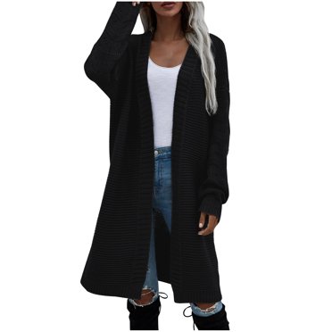 CEHVOM Cardigan en Tricot pour Femmes, Décontracté, Mode, Long, Coloré, Liquidation