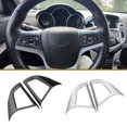 thumbnail image 2 of 2 packs for Chevrolet Cruze Sedan Hatchback 2009 - 2015  Car Chrome Steering Wheel Protective Cover Trim Sticker  Accessories, 2 of 7