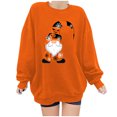 thumbnail image 2 of 2023 Chandail en Molleton de Mode pour Femmes 50 % de Rabais Liquidation Mode Automne Hiver Halloween Lunettes Fille Imprimé Décontracté Sport Col Rond Survêtements Manches Longues, 2 of 4