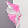 thumbnail image 4 of TopLLC Womens One Piece Mesh Swimsuit One Shoulder High Neck Halter Monokinis Swimwear Tummy Control Bathing Suits, 4 of 6