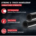 thumbnail image 3 of Krator Motorcycle Low-Rise Handlebar 7/8 Inch Compatible with Ducati Sport Mark 3 250 350 500 600 750, 3 of 7