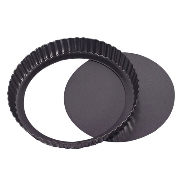 ziyahi Quiche Pan Removable Bottom Non Stick Cake Mould Carbon Steel Bakeware Kits Baking Accessory Kitchen Supplies Cooking Tools Thickened 5 inch