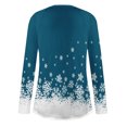 thumbnail image 5 of Hauts de Noël pour Femmes Haut à Imprimé de Noël pour Femmes Col Rond Manches Raglan Manches Longues Haut à Manches avec Passe-Pouce Hauts de Noël pour Femmes, 5 of 5