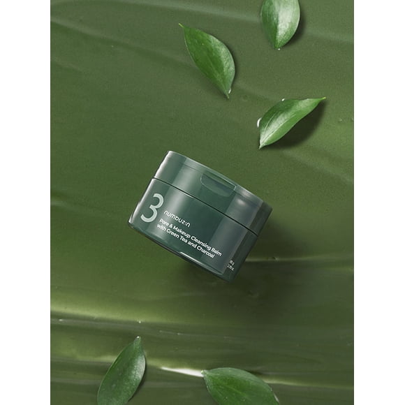 numbuzin No.3 Baume Nettoyant pour Pores et Maquillage au Thé Vert et au Charbon 85 g
