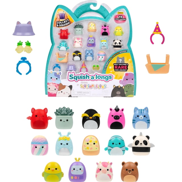 Squish-a-longs - 14 Pack (14 fig, 5 accy) (STYLE 1) (Wave 5)