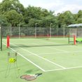 thumbnail image 1 of vidaXL Tennis Net Black and Red 600x100x87 cm Polyester, 1 of 1