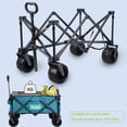thumbnail image 2 of Chariot Utilitaire Pliant pour l'Extérieur avec Grosses Roues, Chariot de Jardin Pliable Robuste pour le Camping et les Courses, 2 of 7