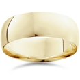 thumbnail image 1 of Mens 8mm Dome High Polished Wedding Band Ring 14K Yellow Gold, 1 of 1