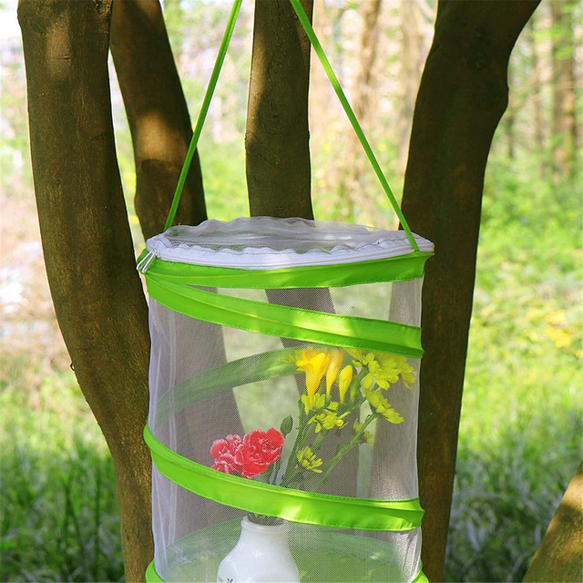 Enclos en Maille Transparente Pop-Up pour Cage, Terrarium et Habitat d'Insectes et de Papillons, Transparent Plus Facilement