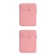 thumbnail image 1 of Youkk Stylish Protective Bags For Kindles Easy To Carry Well Protection Zip Closure E-Book Bag Exterior Pocket pink 6inch 2Set, 1 of 6