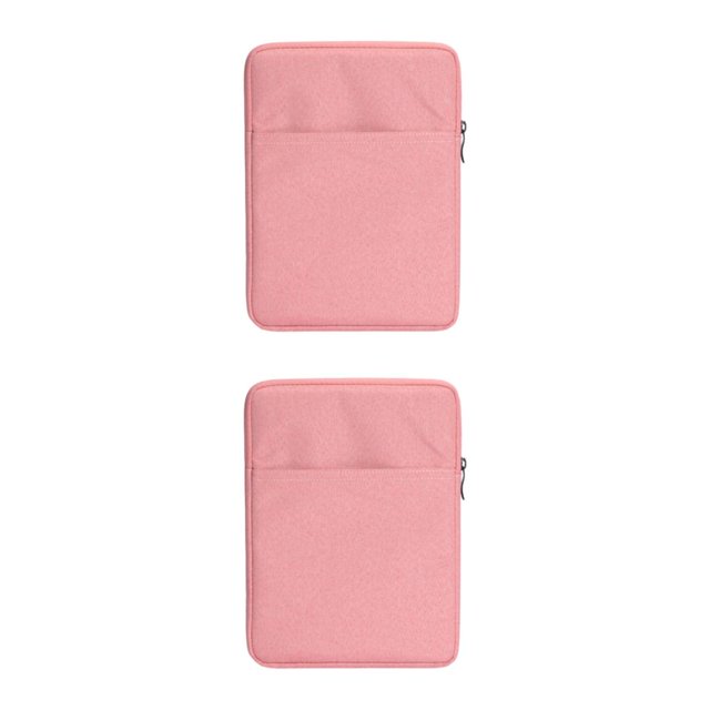 Youkk Stylish Protective Bags For Kindles Easy To Carry Well Protection Zip Closure E-Book Bag Exterior Pocket pink 6inch 2Set