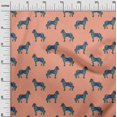 thumbnail image 2 of oneOone Cotton Silk Fabric Horse Block Print Fabric By The Yard 42 Inch Wide, 2 of 4