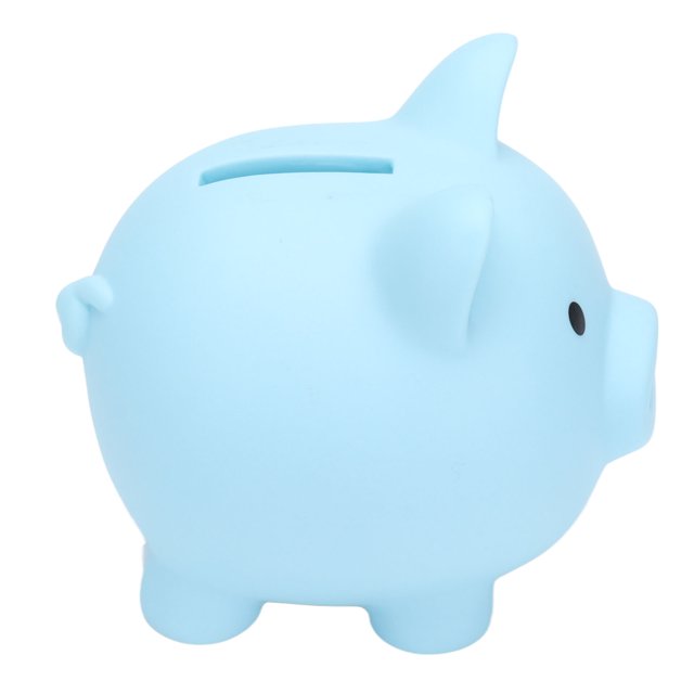 Tirelire pour Adulte par YOUTHINK, Tirelire en Vinyle durable Bleu Pâle, Mesurant Environ 10 x 8 cm (3,9 x 3,1 Pouces). Comprend une Fente pour Monnaie sur le Dessus et un design Lisse et Arrondi. Convient à la Décoration de la Maison Ou au Rangement de Pièces et d'Argent, Idéale comme Cadeau pour les Enfants de 2 à 6 Ans.