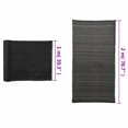 thumbnail image 4 of vidaXL Filet de Confidentialité HDPE 2x10 m Noir, 4 of 4