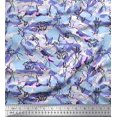 thumbnail image 1 of Soimoi Moss Georgette Fabric Animals Brush Stroke Decor Fabric Printed Yard 42 Inch Wide, 1 of 3
