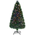thumbnail image 1 of Costway 5Ft Pre-Lit Fiber Optic Artificial PVC Christmas Tree w/ Metal Stand, 1 of 10