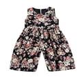 thumbnail image 1 of Salopette à Bretelles Sans Manches à Imprimé Floral pour Bébé Fille, Pantalon Long, Barboteuse Combinaison, 1 of 6