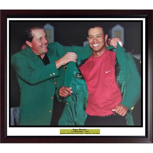 Encore Select 290-66 Tiger Woods & Phil Mickelson Veste Verte avec Cadre