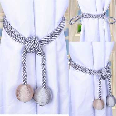 XZNGL Retro Window Curtain Cord Rope Buckle Tiebacks Tie Backs Curtain Hanging Ball