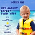 thumbnail image 2 of TRC Recreation Super Soft Child Size Small Life Jacket Swim Vest, Yellow, 2 of 9
