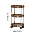 thumbnail image 4 of Feltree 3-Tier Rolling Storage Cart with Wheels for Home Kitchen Dorm Living Room Organizer Mobile Utility Rack, 4 of 8