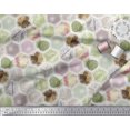 thumbnail image 2 of Soimoi Crepe Silk Fabric Geometric & Leaves Patchwork Fabric Prints by Yard 42 Inch Wide, 2 of 3