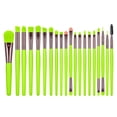 thumbnail image 1 of Fluorescent Makeup Brush Professional Makeup Brush Beauty Makeup Tool Set 20Pcs,Green Makeup Brush, 1 of 2