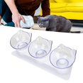 thumbnail image 3 of Bol pour Chat, Bol Surélevé Transparent 3 Bols pour la Maison, 3 of 8