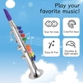 thumbnail image 2 of Tignapoo ABS Eco-Friendly Saxophone Toy for Kids, Gold or Silver, Lightweight Musical Instrument for Children, 10.5x42x8.5cm, 2 of 6