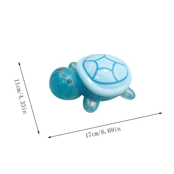 Outdoor Storage Box Turtle Shape 17 cm Luminous Resin With Open Lid For Garden Easter Decoration