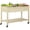 Natural, variant on Outsunny 47" x 21" Raised Garden Bed, Elevated Wooden Planter Box, Natural
