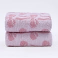 thumbnail image 4 of Holiday Time 100% Cotton Jacquard Hand Towels, Bow Pattern, 2-Piece Set, 16 x 26 in, 4 of 7