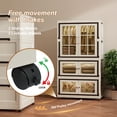 thumbnail image 2 of RAZXNAOR Bacs de Rangement Empilables avec Roues, Armoires de Rangement Pliables et Rabattables pour Garde-Robe, Essentiel pour Organiser la Maison, le Bureau et le Dortoir, 2 of 8