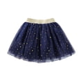 thumbnail image 1 of MIASHUI Girls Layered Stars Sequins Tutu Skirt Princess Ballet Dance Dress,Navy,3-4 Years, 1 of 2