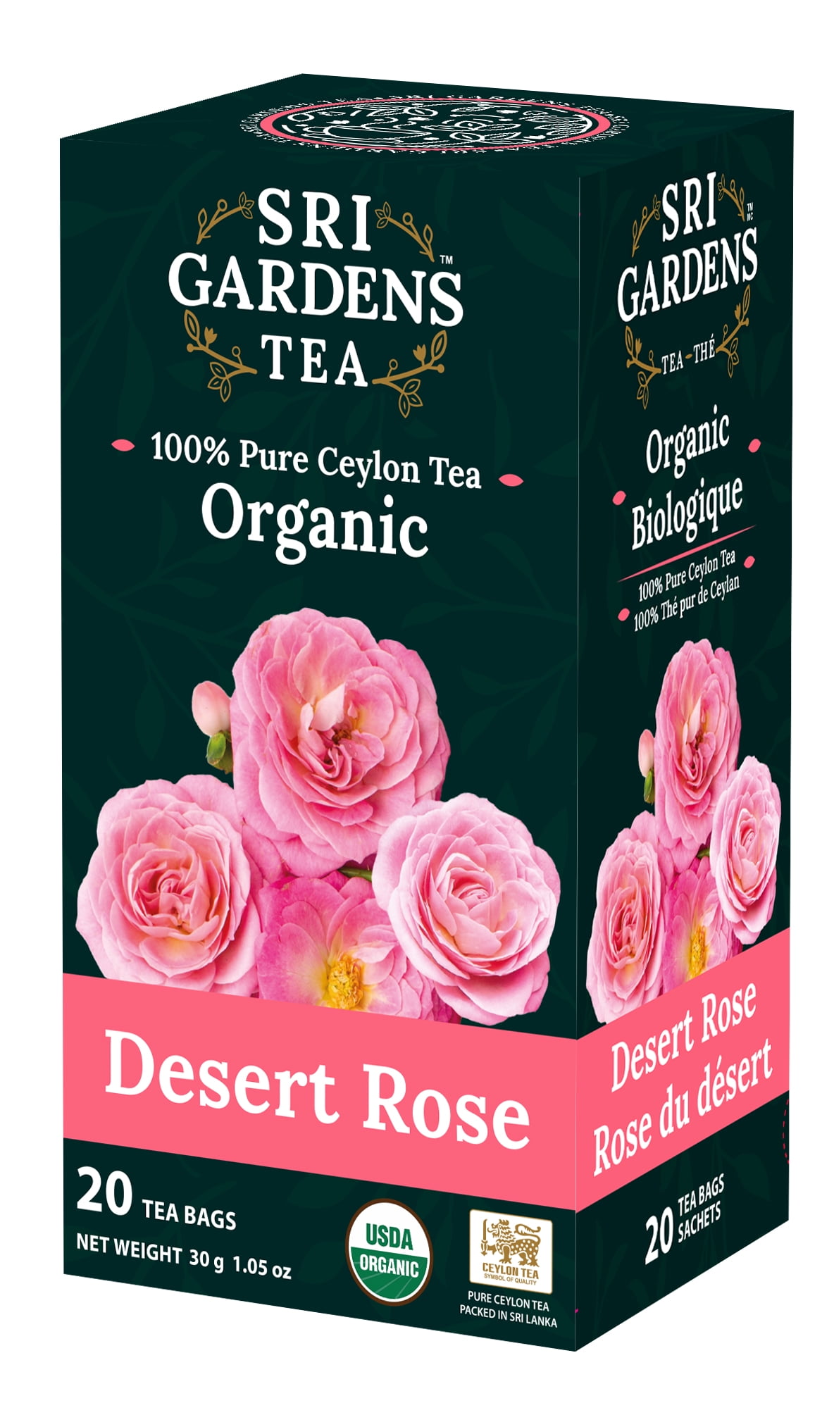 Sri Gardens Tea Desert Rose Black Tea, 20 Tea Bags