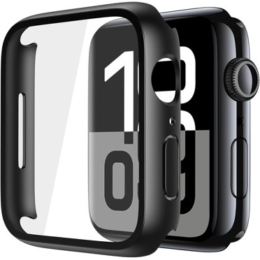 XIHAMA 2 Pack Tempered Glass Case Compatible for Apple Watch Series 10 (2024) 46mm, Hard PC Screen Protector Protection Ultra-Thin Lightweight Scratch-Resistant Cover for iWatch
